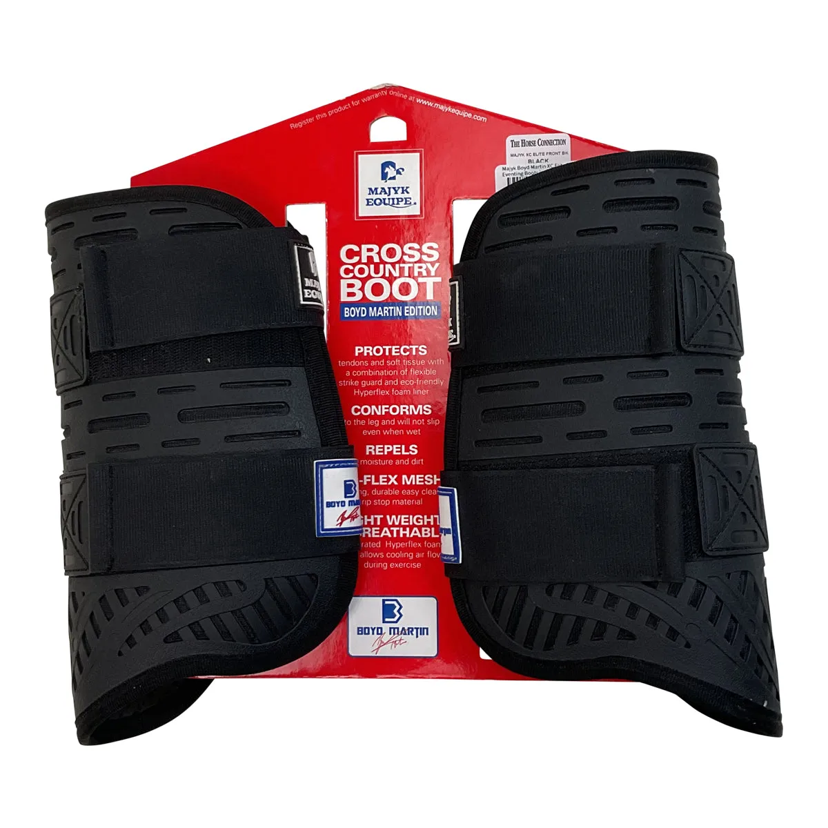 Majyk Equipe Boyd Martin XC Elite Front Eventing Boots in Black - Large