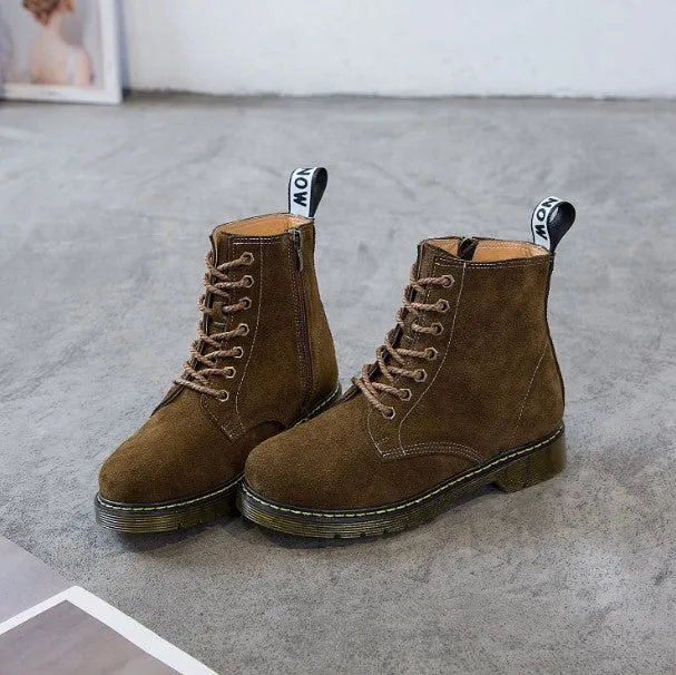 Small Size Leather Martin Boots AP72